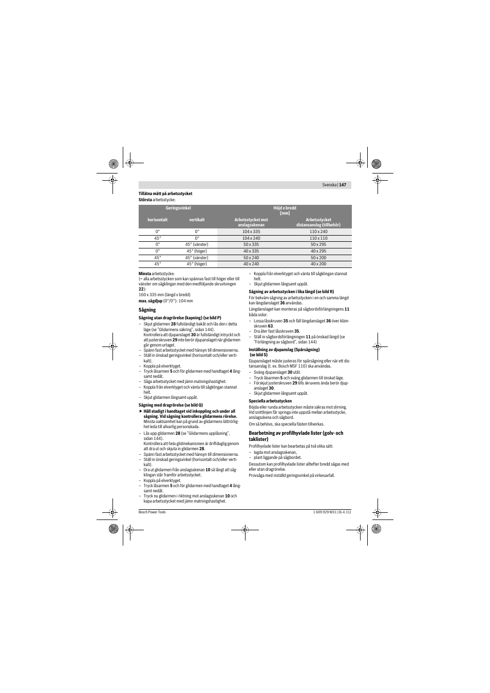 Bosch GCM 12 GDL Professional User Manual | Page 147 / 456