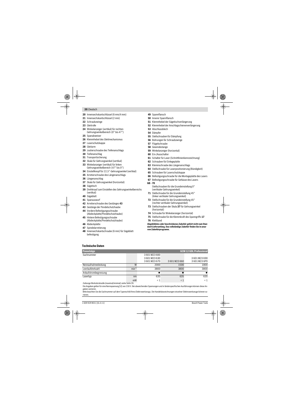 Bosch GCM 12 GDL Professional User Manual | Page 20 / 456
