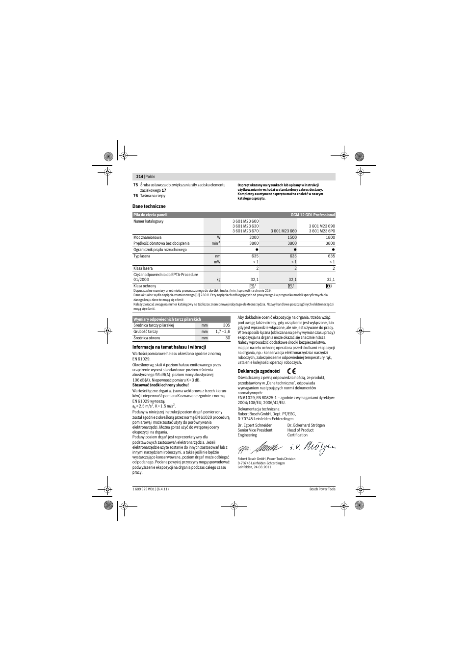 Bosch GCM 12 GDL Professional User Manual | Page 214 / 456