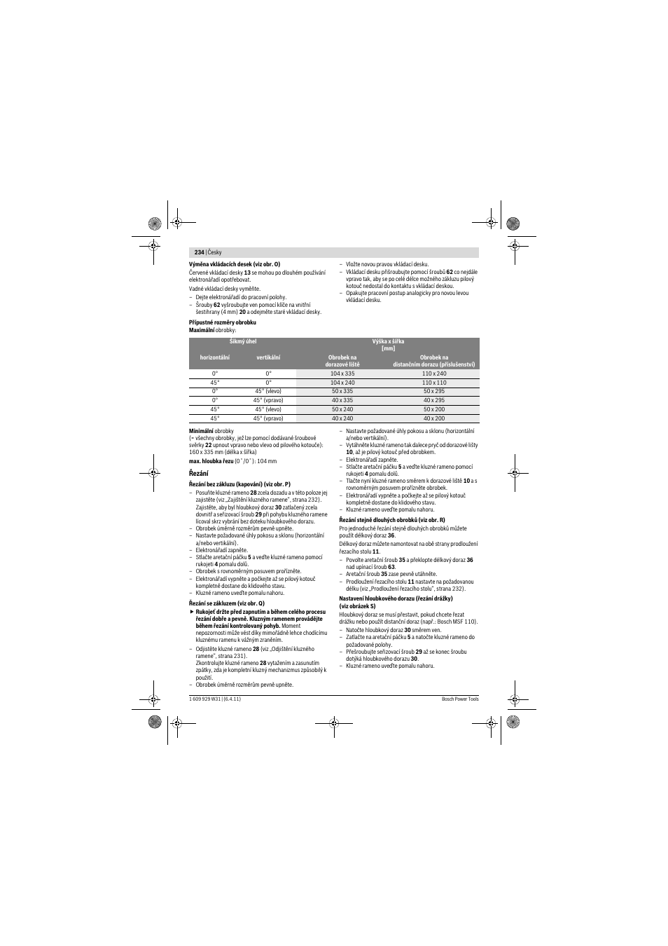 Bosch GCM 12 GDL Professional User Manual | Page 234 / 456