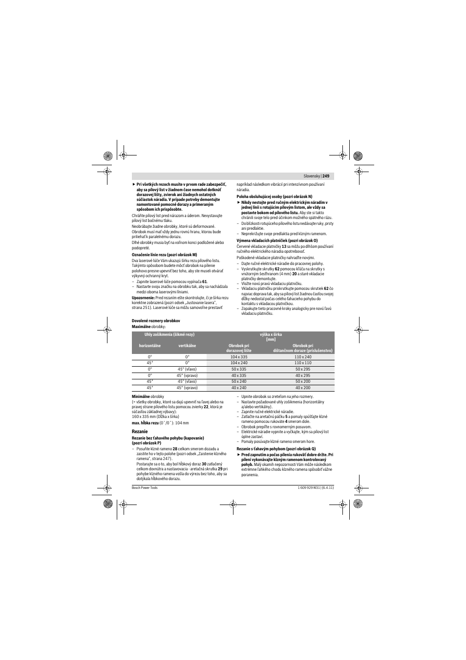 Bosch GCM 12 GDL Professional User Manual | Page 249 / 456