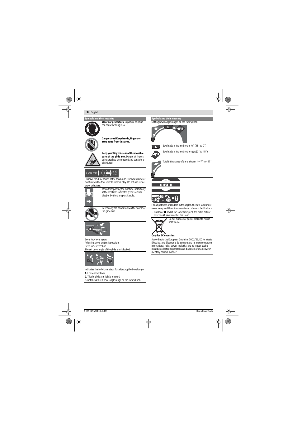 Bosch GCM 12 GDL Professional User Manual | Page 34 / 456