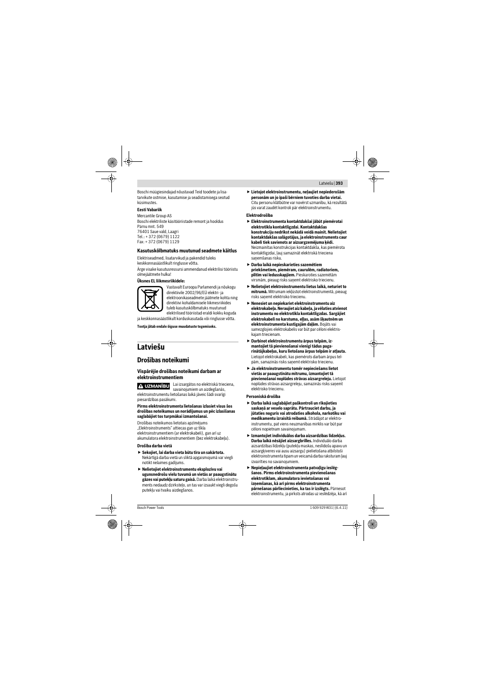 Latviešu | Bosch GCM 12 GDL Professional User Manual | Page 393 / 456