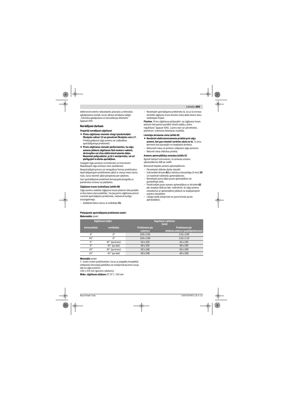 Bosch GCM 12 GDL Professional User Manual | Page 403 / 456