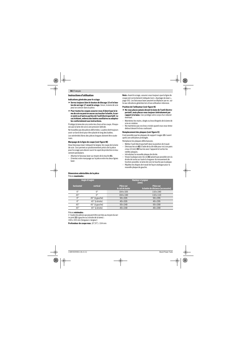 Bosch GCM 12 GDL Professional User Manual | Page 56 / 456