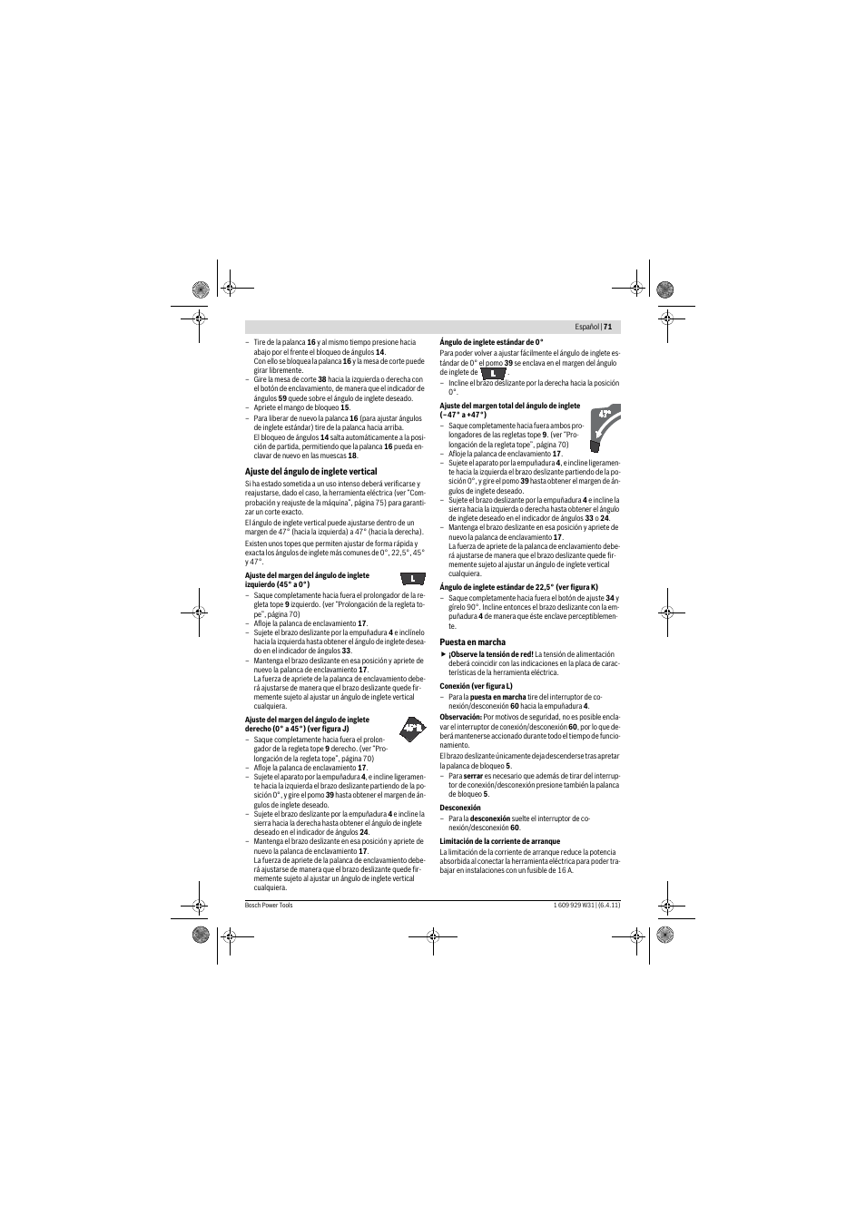 Bosch GCM 12 GDL Professional User Manual | Page 71 / 456