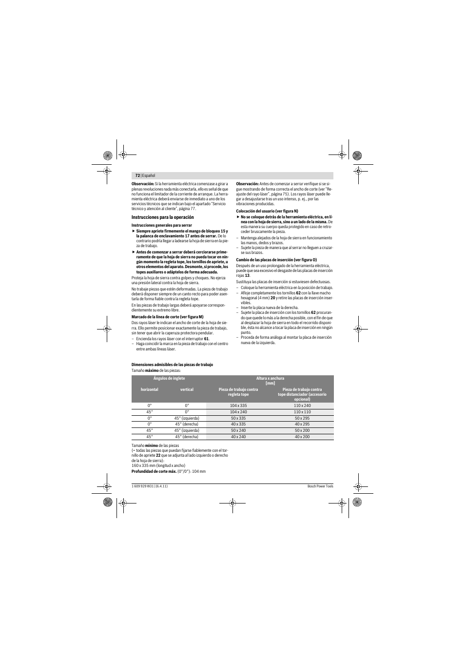 Bosch GCM 12 GDL Professional User Manual | Page 72 / 456
