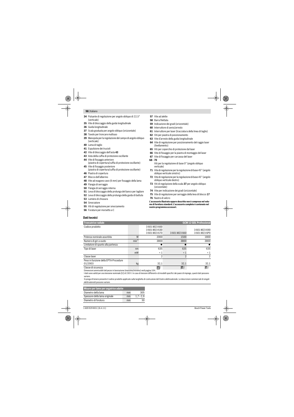Bosch GCM 12 GDL Professional User Manual | Page 98 / 456