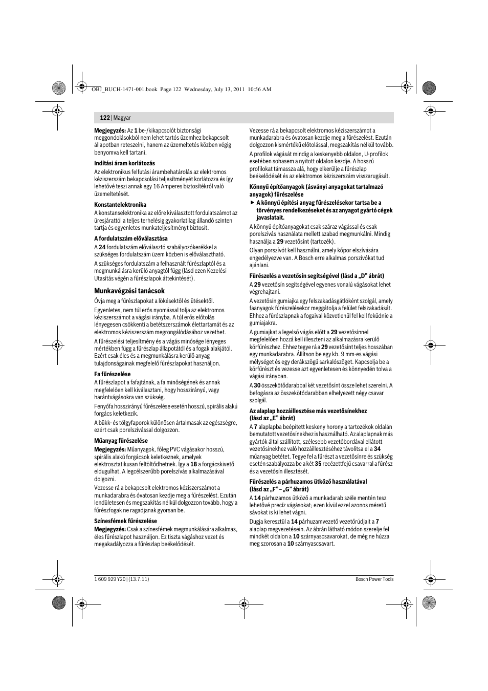 Bosch GKT 55 GCE Professional User Manual | Page 122 / 208