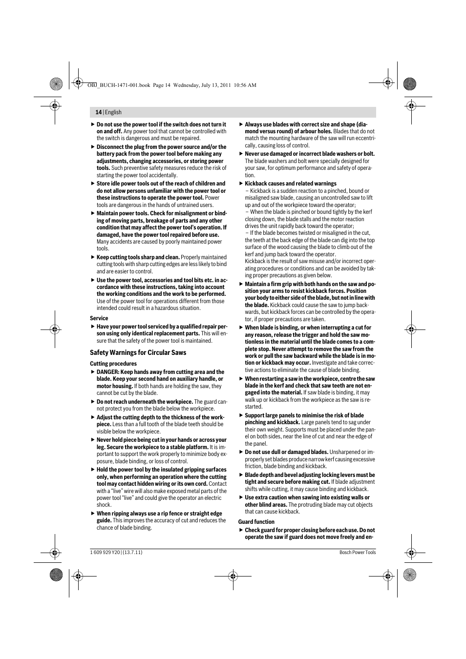 Bosch GKT 55 GCE Professional User Manual | Page 14 / 208