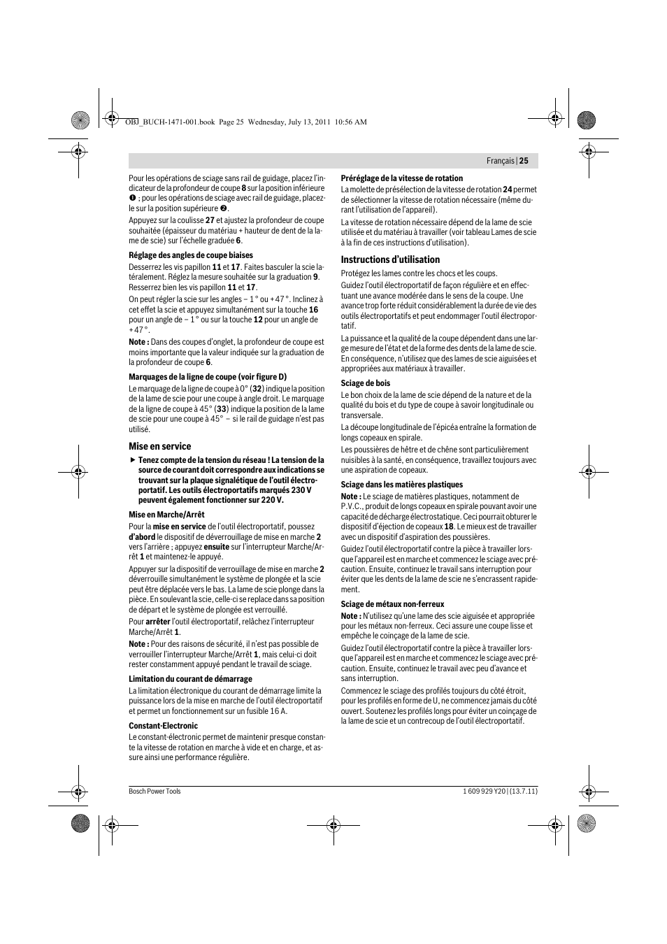 Bosch GKT 55 GCE Professional User Manual | Page 25 / 208