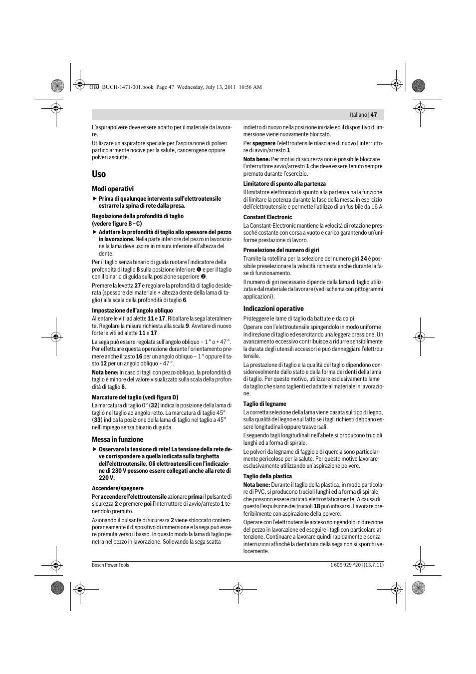 Bosch GKT 55 GCE Professional User Manual | Page 47 / 208