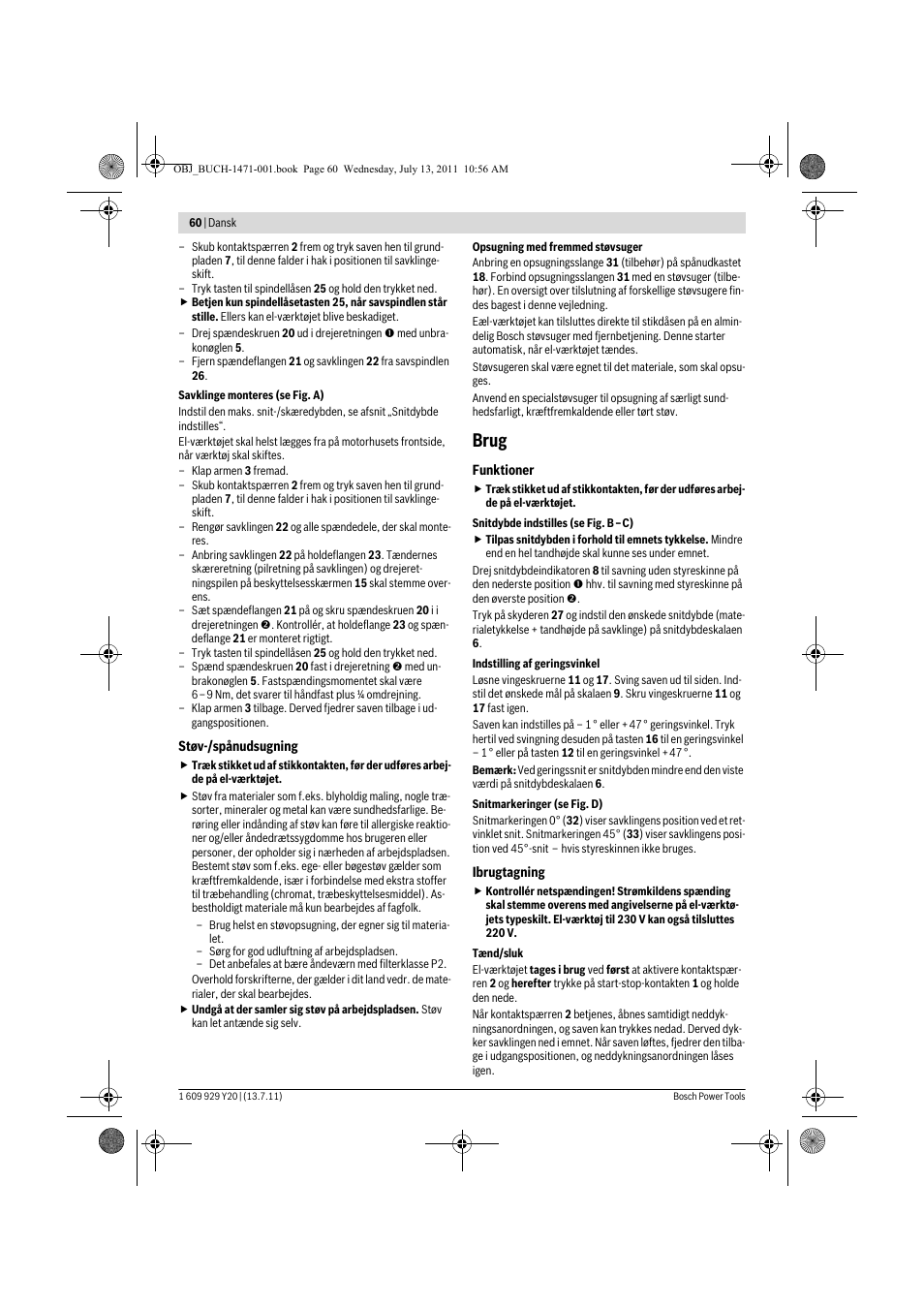 Brug | Bosch GKT 55 GCE Professional User Manual | Page 60 / 208