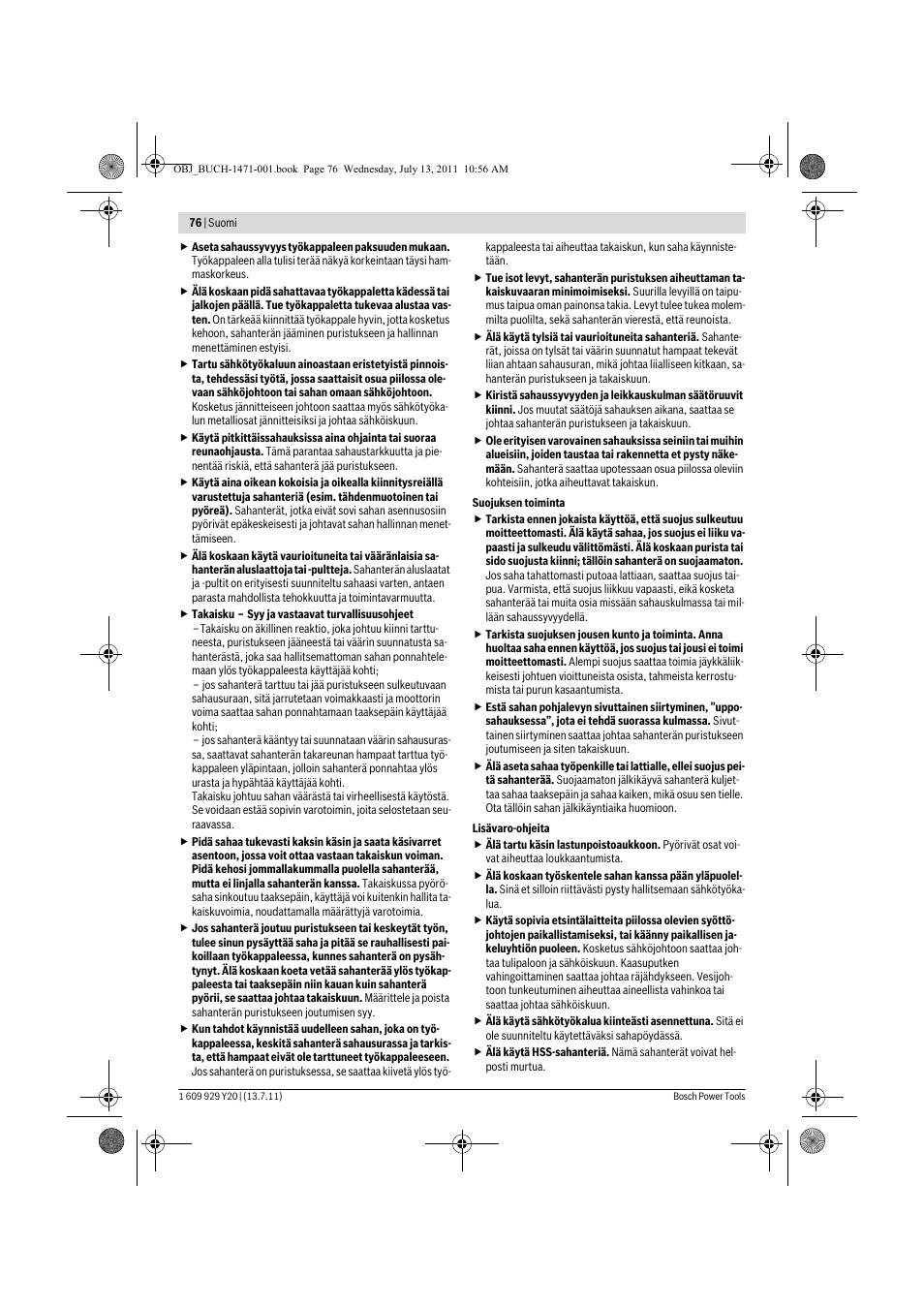 Bosch GKT 55 GCE Professional User Manual | Page 76 / 208