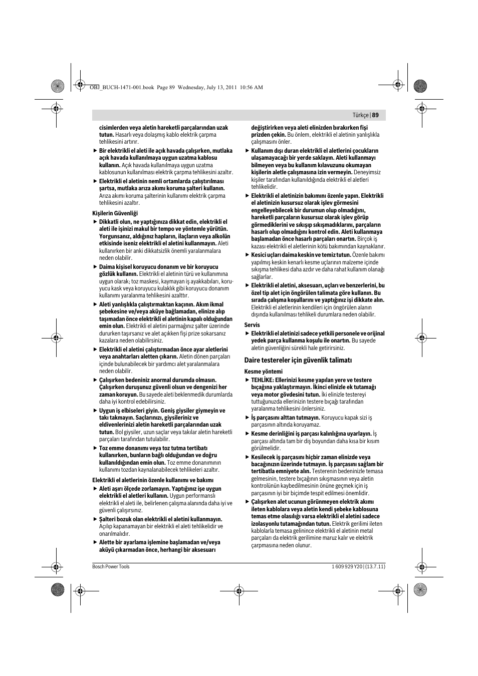 Bosch GKT 55 GCE Professional User Manual | Page 89 / 208