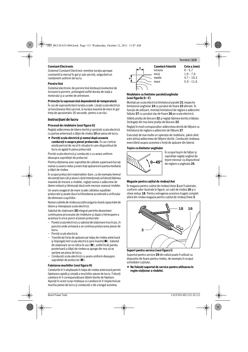 Bosch GHO 40-82 C Professional User Manual | Page 113 / 163