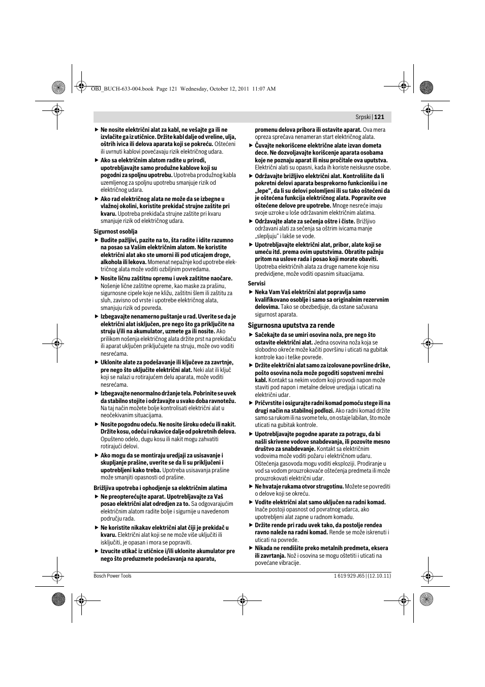 Bosch GHO 40-82 C Professional User Manual | Page 121 / 163