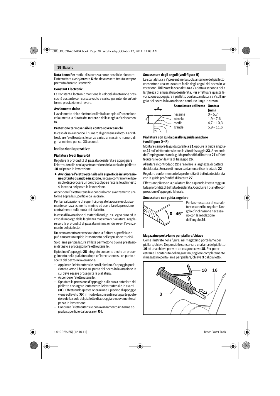 Bosch GHO 40-82 C Professional User Manual | Page 38 / 163