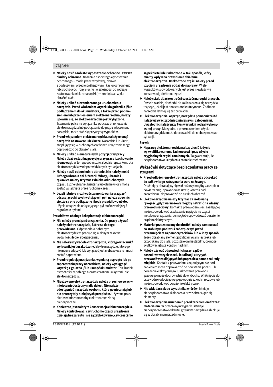 Bosch GHO 40-82 C Professional User Manual | Page 76 / 163