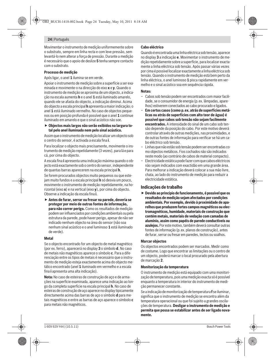 Bosch GMS 100 M Professional User Manual | Page 24 / 130