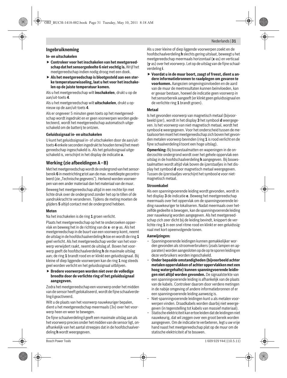 Bosch GMS 100 M Professional User Manual | Page 31 / 130