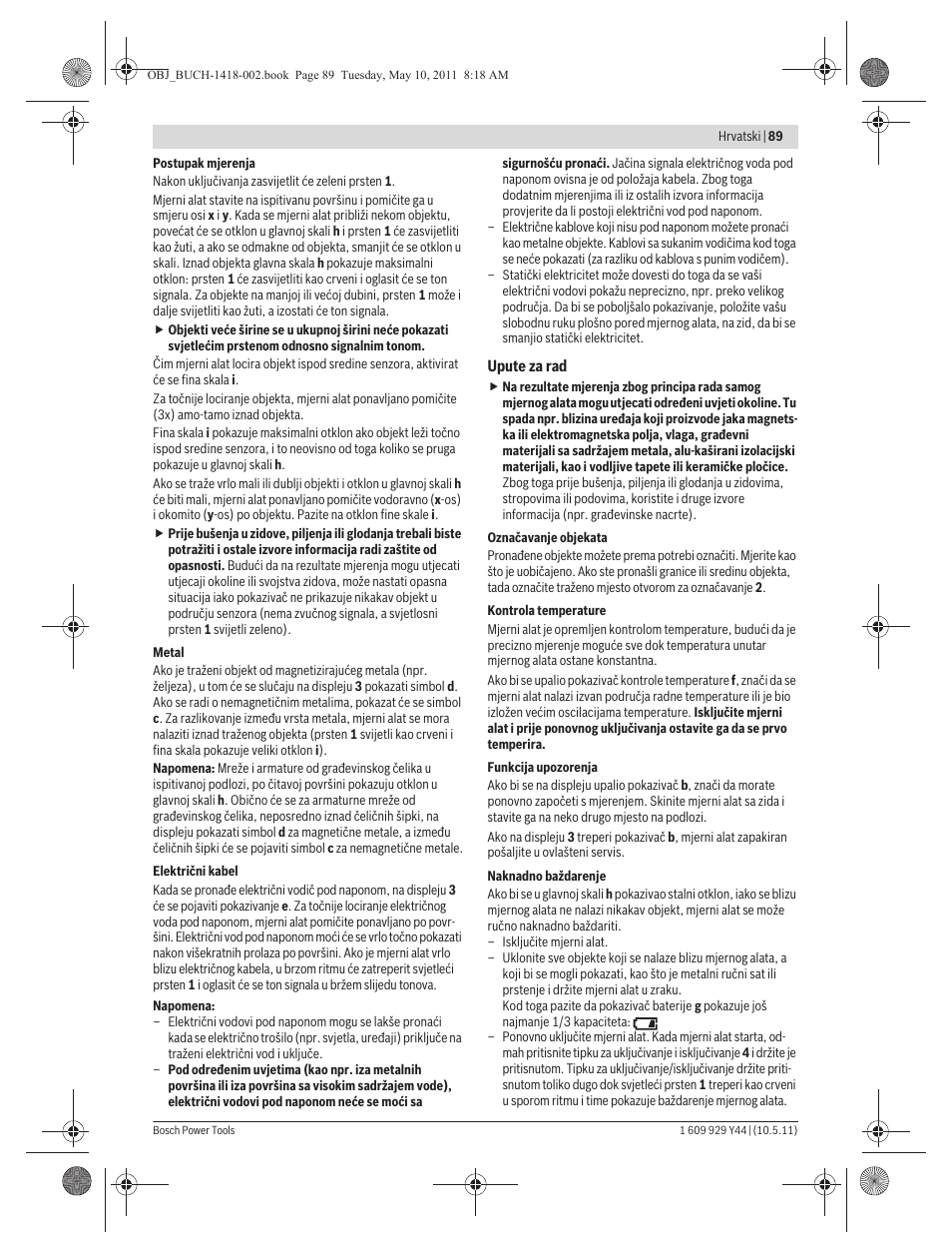 Bosch GMS 100 M Professional User Manual | Page 89 / 130