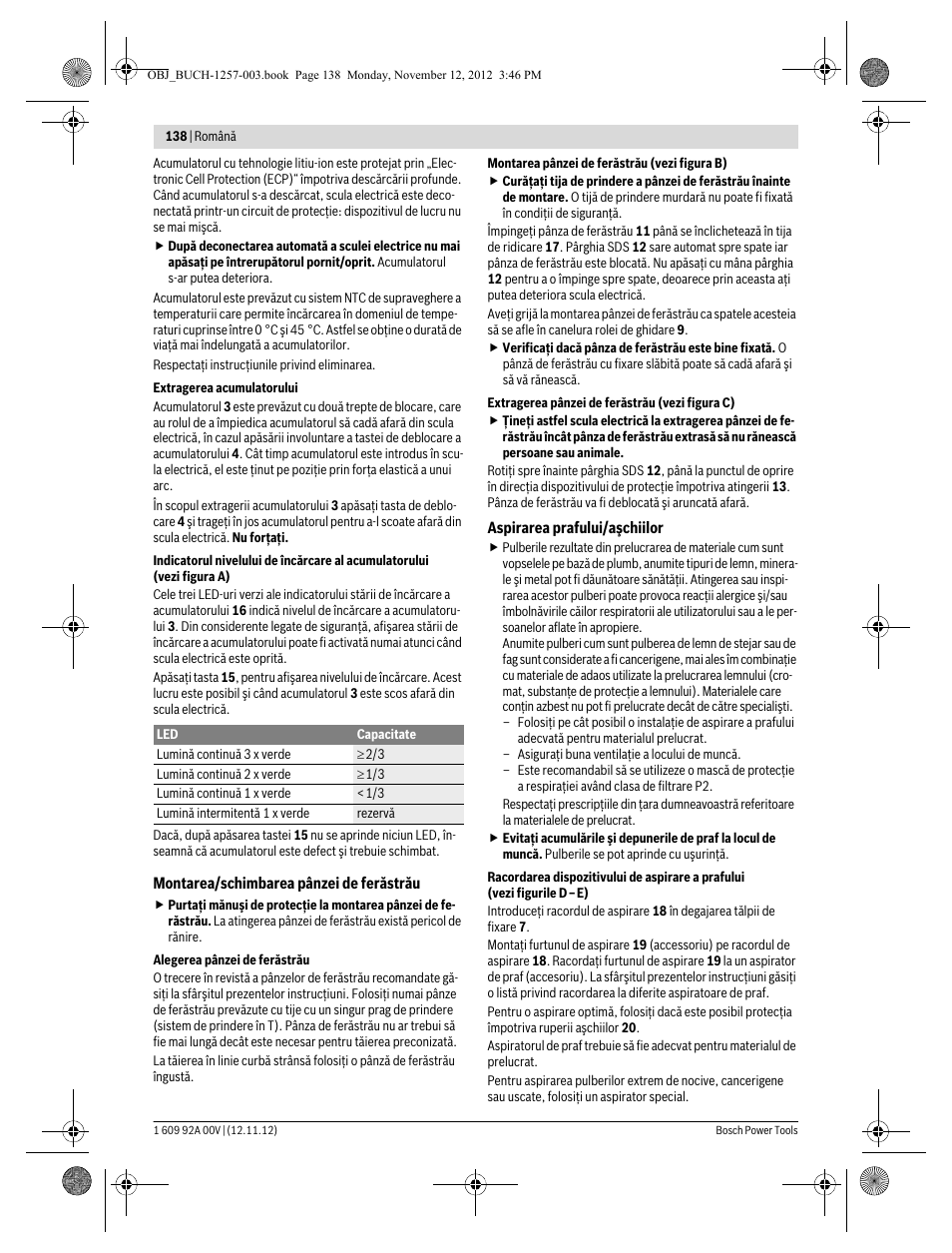 Bosch GST 18 V-LI Professional User Manual | Page 138 / 206