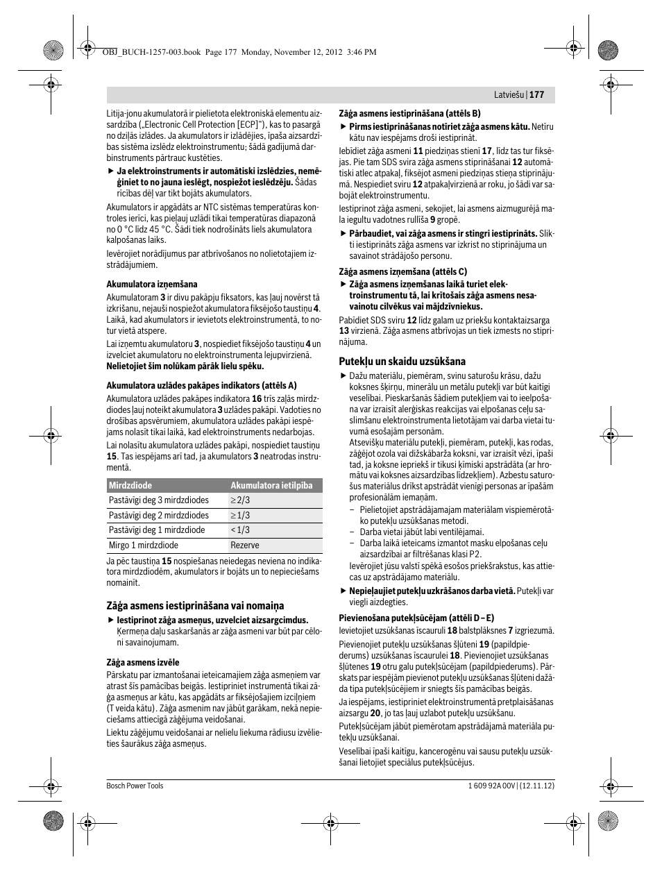 Bosch GST 18 V-LI Professional User Manual | Page 177 / 206