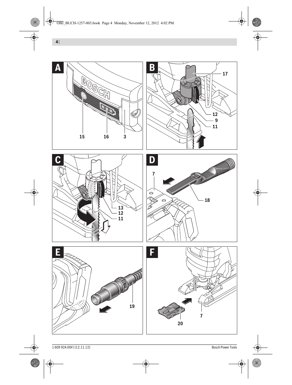 Bosch GST 18 V-LI Professional User Manual | Page 4 / 206