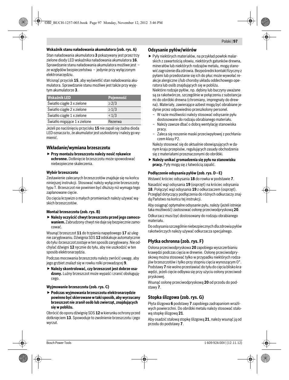 Bosch GST 18 V-LI Professional User Manual | Page 97 / 206