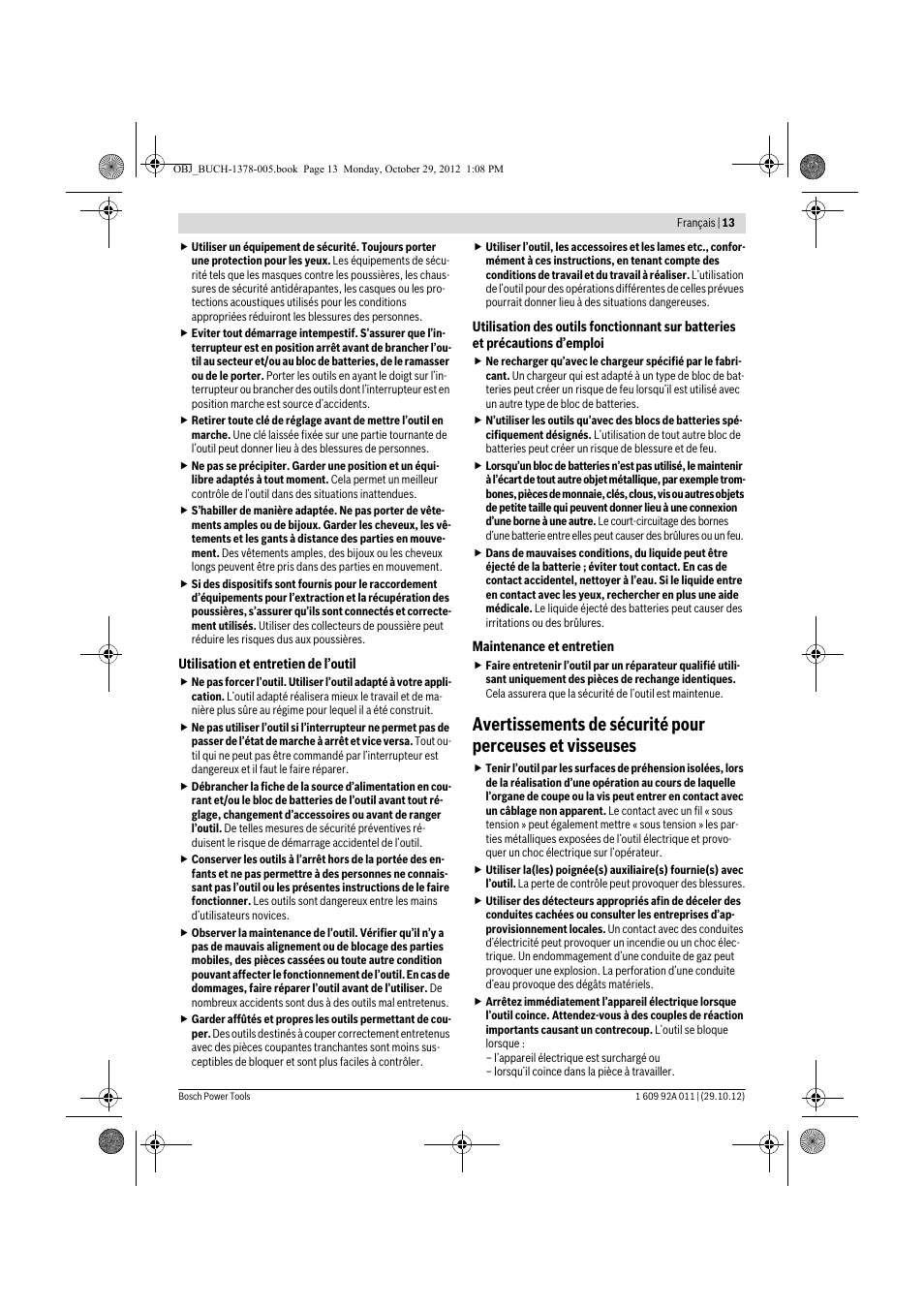 Bosch GSR 1800-LI Professional User Manual | Page 13 / 141