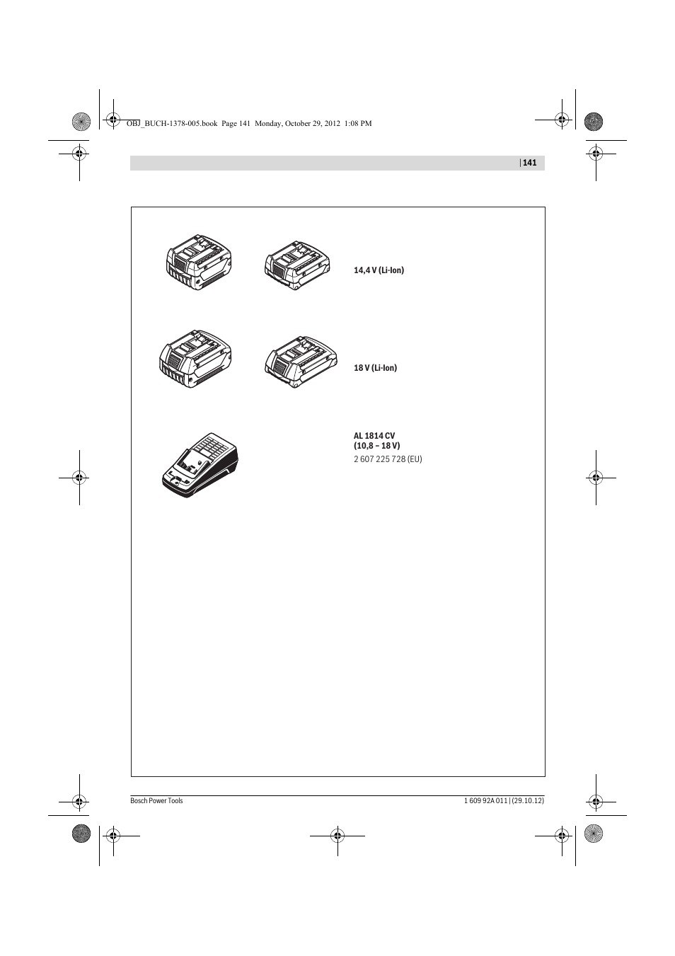 Bosch GSR 1800-LI Professional User Manual | Page 141 / 141