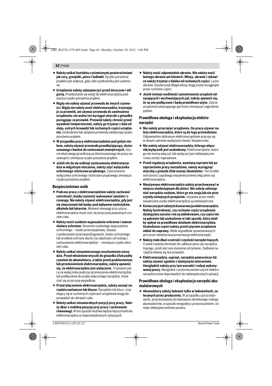 Bosch GSR 1800-LI Professional User Manual | Page 62 / 141