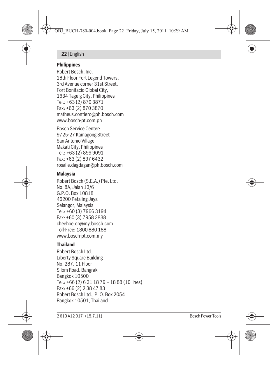 Bosch LR 1 Professional User Manual | Page 22 / 232