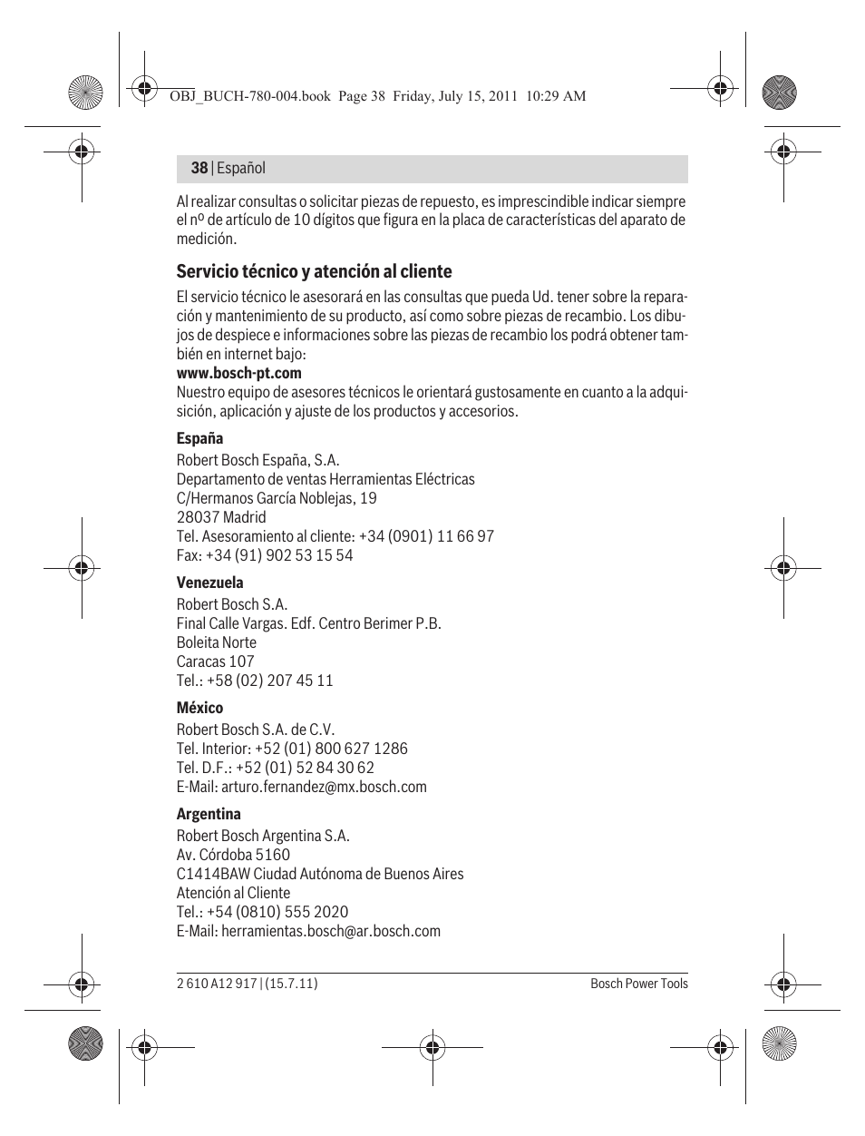 Bosch LR 1 Professional User Manual | Page 38 / 232