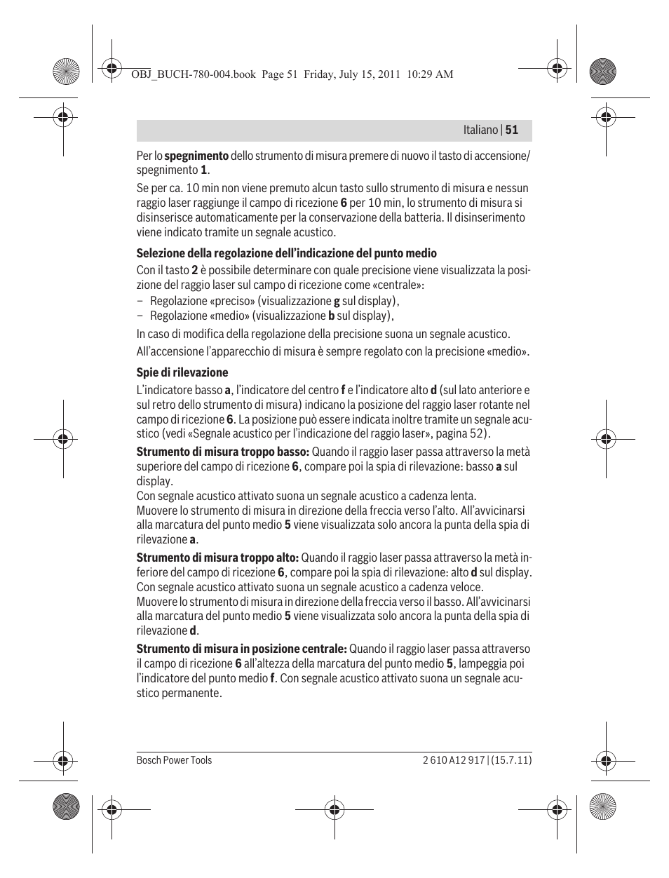 Bosch LR 1 Professional User Manual | Page 51 / 232