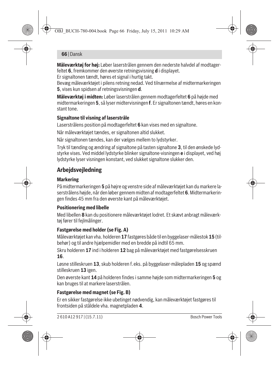 Bosch LR 1 Professional User Manual | Page 66 / 232