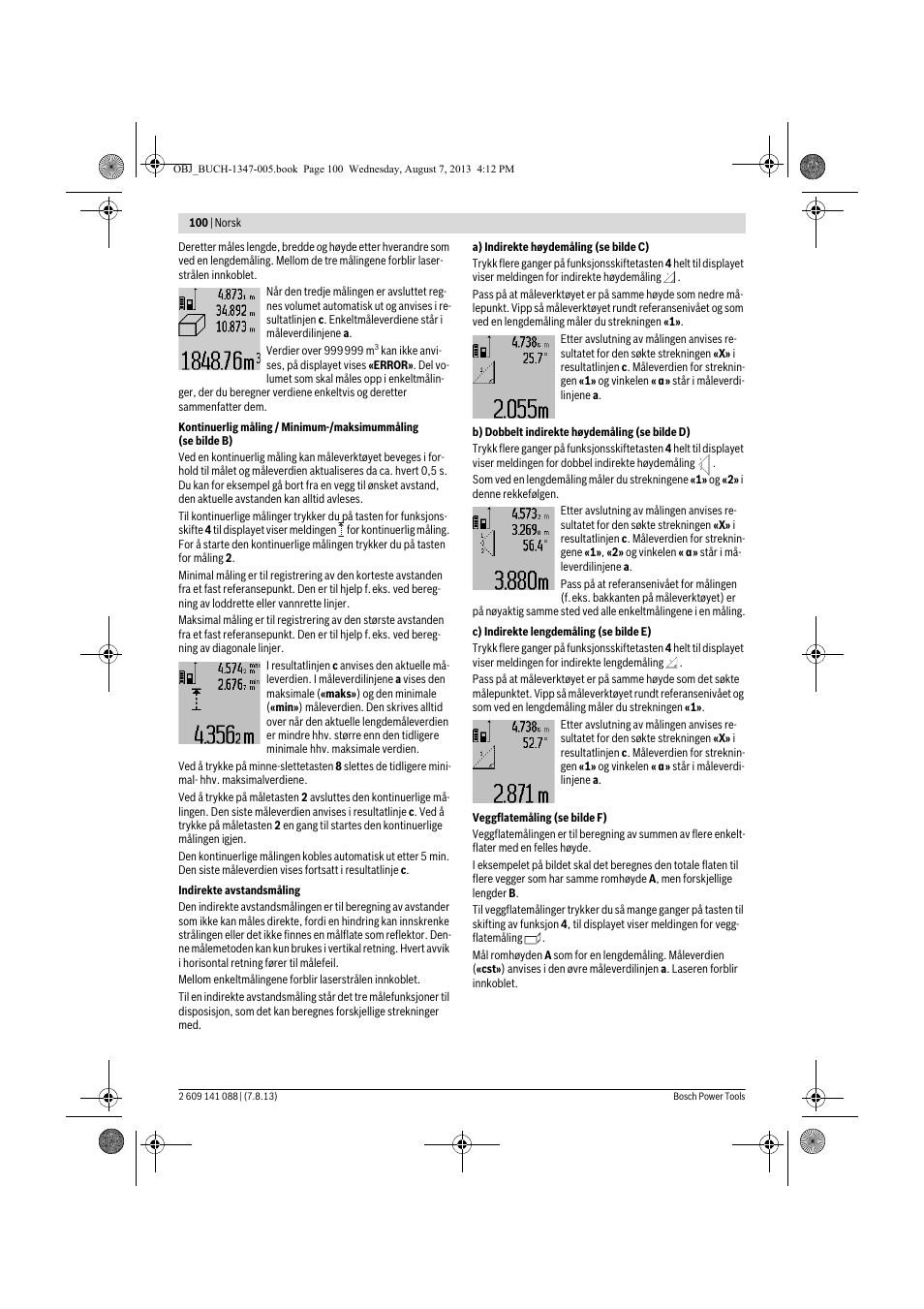 Bosch GLM 80 + R 60 Professional User Manual | Page 100 / 309