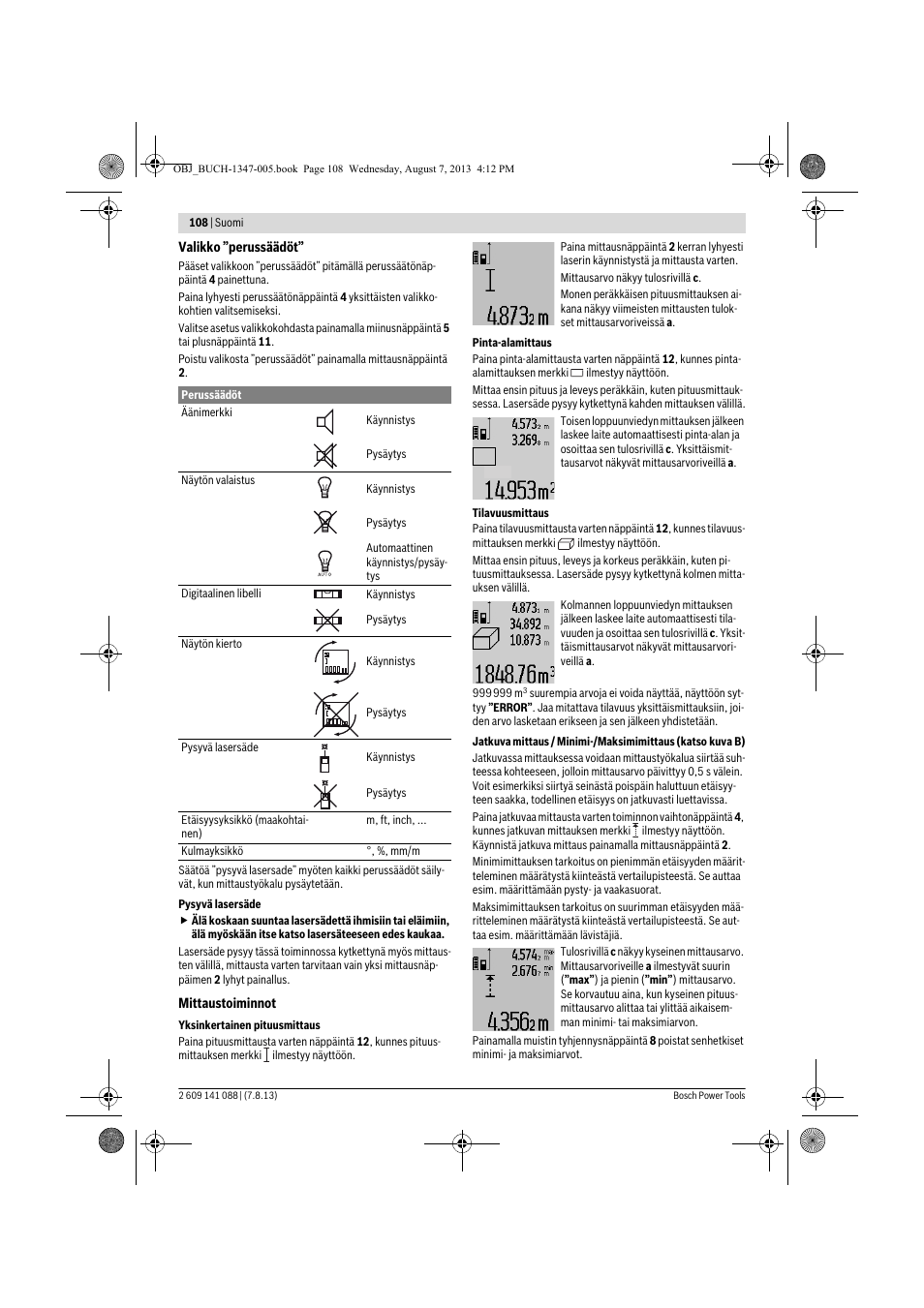 Bosch GLM 80 + R 60 Professional User Manual | Page 108 / 309