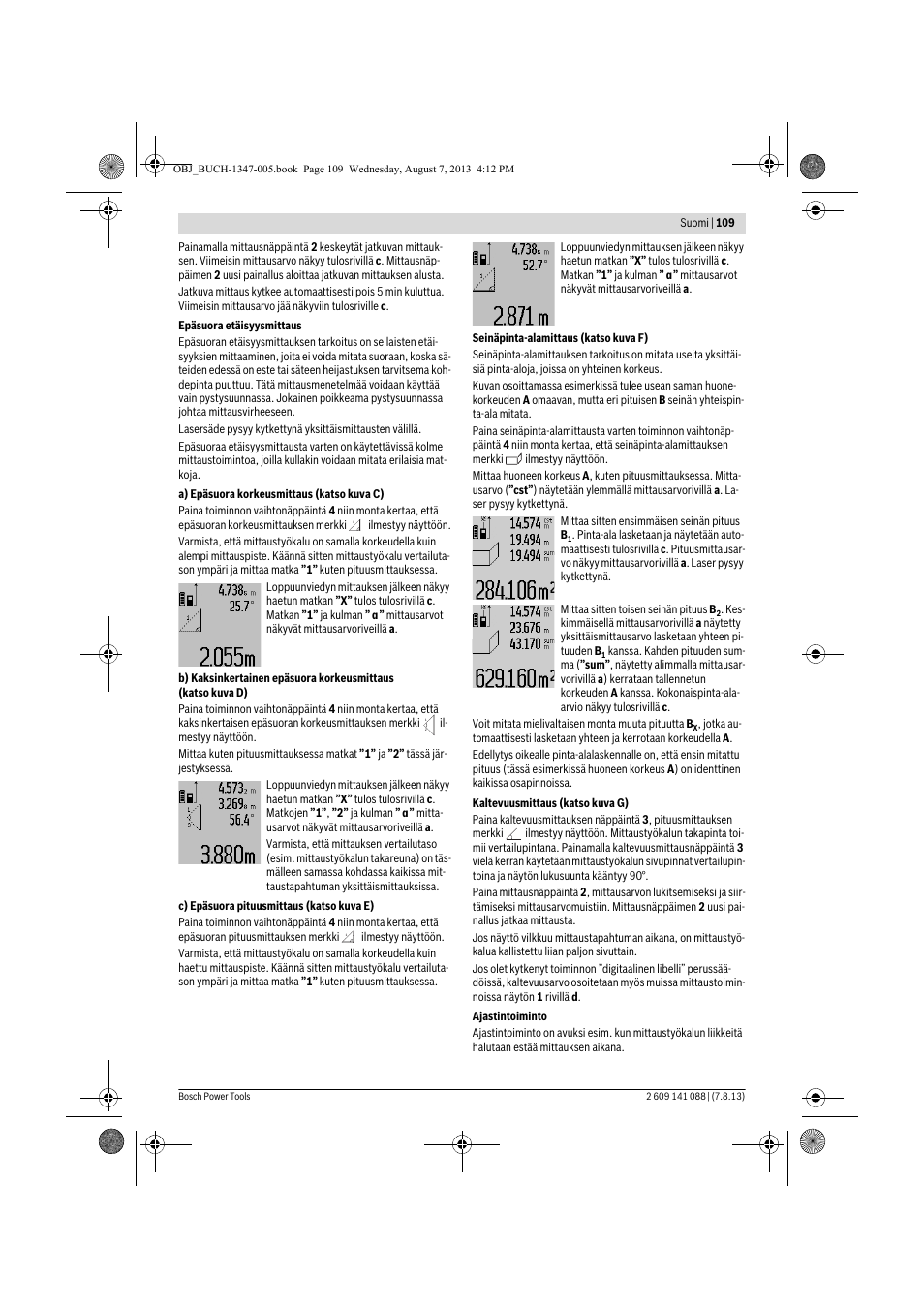 Bosch GLM 80 + R 60 Professional User Manual | Page 109 / 309