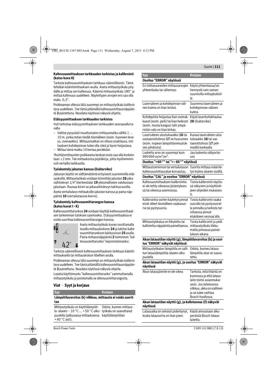 Bosch GLM 80 + R 60 Professional User Manual | Page 111 / 309