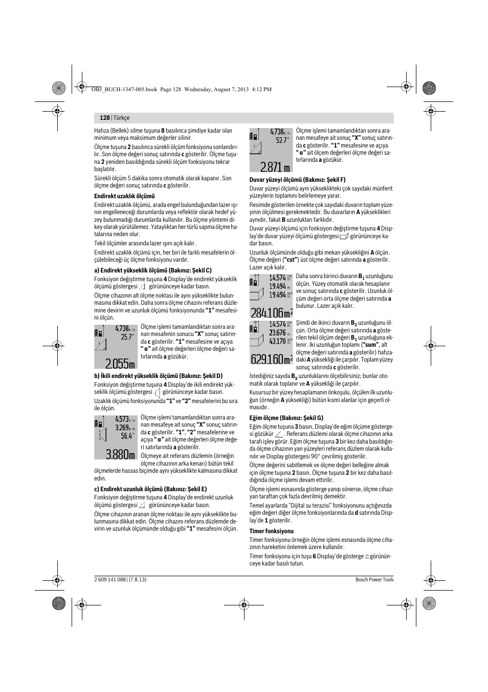 Bosch GLM 80 + R 60 Professional User Manual | Page 128 / 309