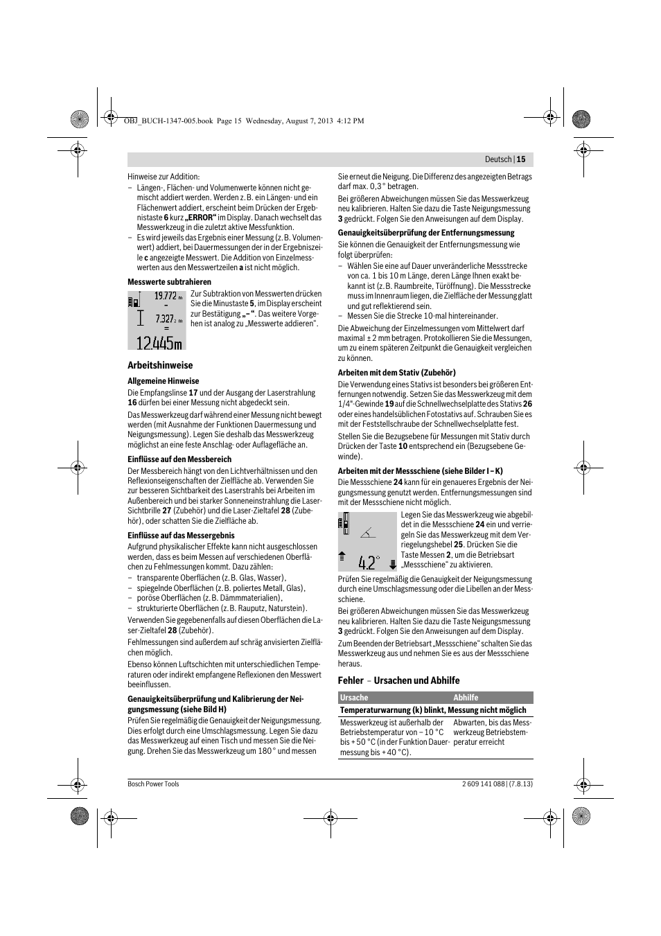Bosch GLM 80 + R 60 Professional User Manual | Page 15 / 309