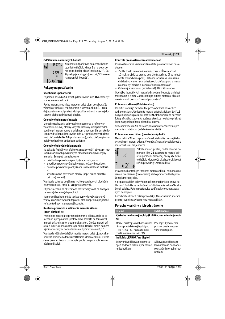 Bosch GLM 80 + R 60 Professional User Manual | Page 159 / 309