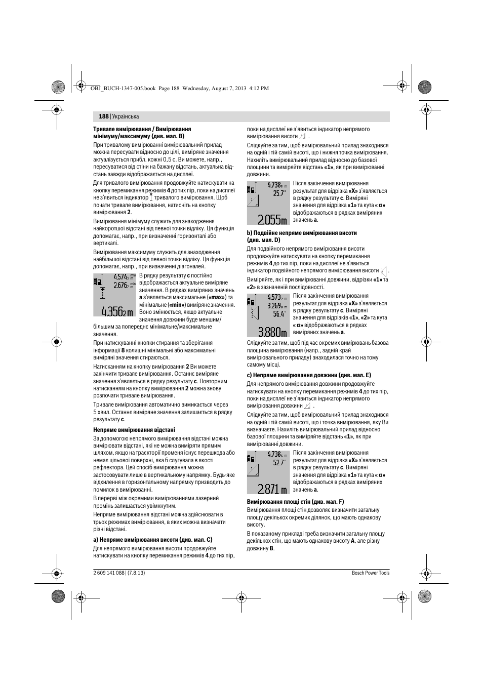 Bosch GLM 80 + R 60 Professional User Manual | Page 188 / 309