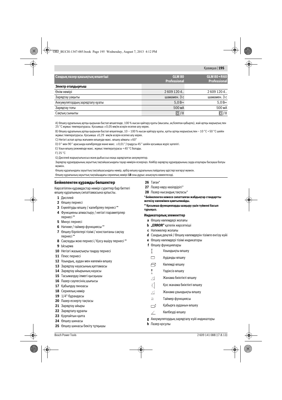 Bosch GLM 80 + R 60 Professional User Manual | Page 195 / 309