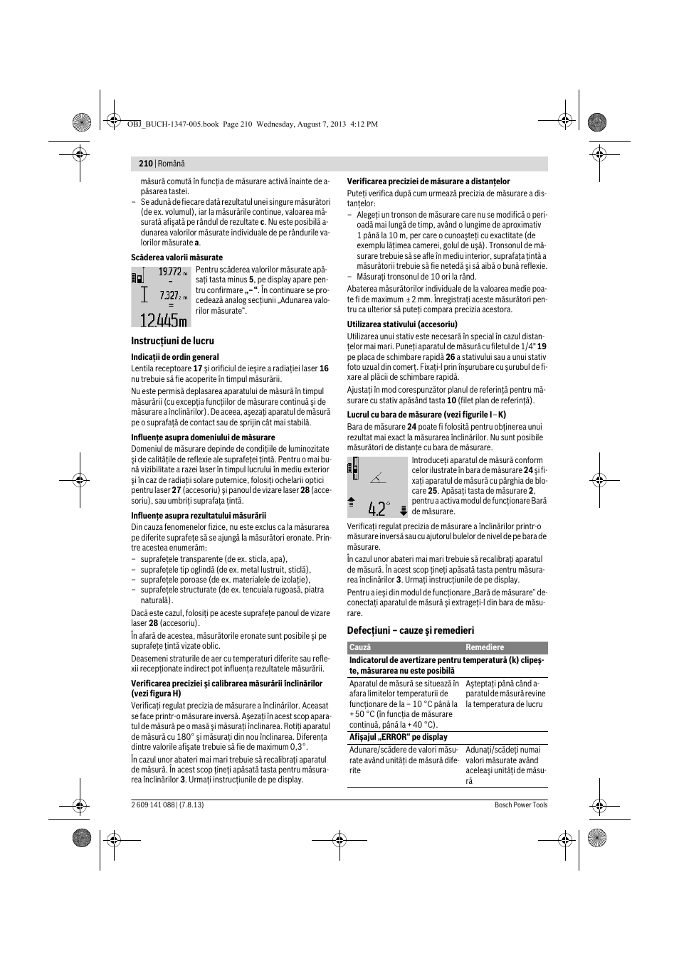 Bosch GLM 80 + R 60 Professional User Manual | Page 210 / 309