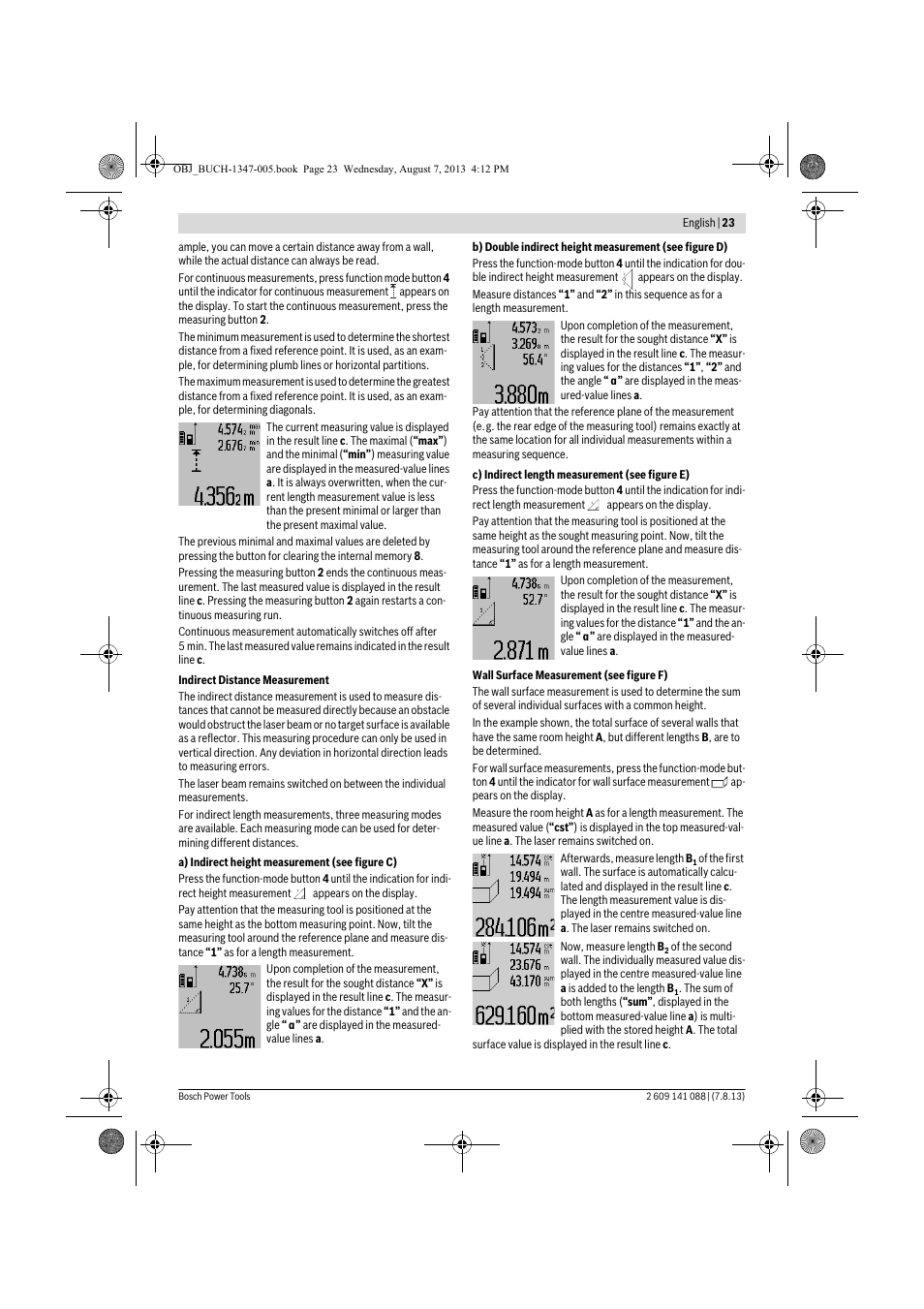 Bosch GLM 80 + R 60 Professional User Manual | Page 23 / 309