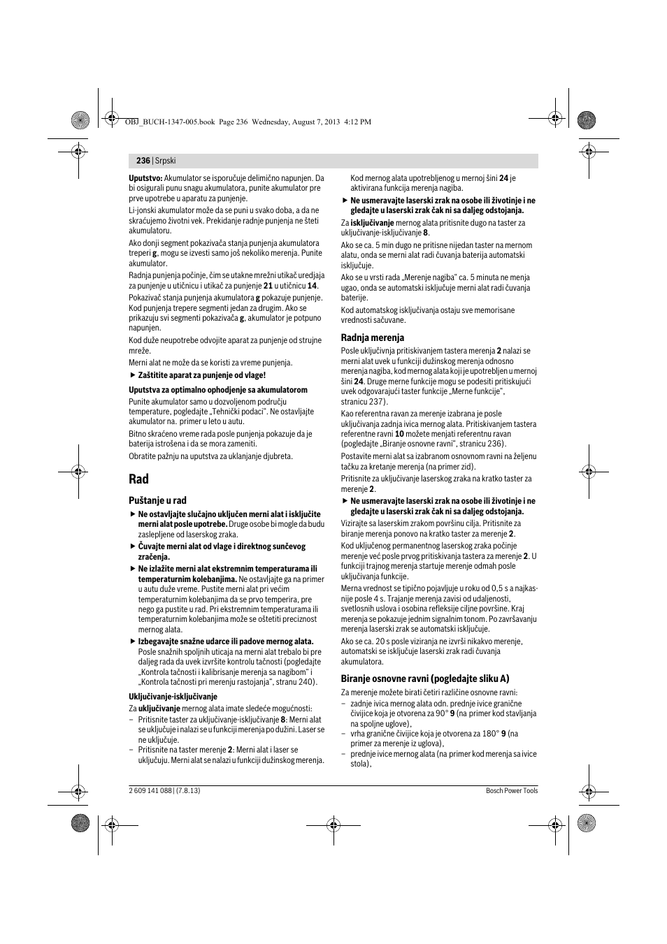 Bosch GLM 80 + R 60 Professional User Manual | Page 236 / 309