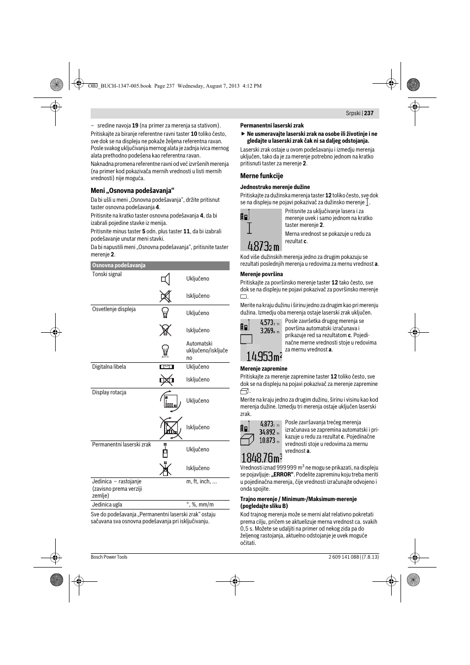 Bosch GLM 80 + R 60 Professional User Manual | Page 237 / 309